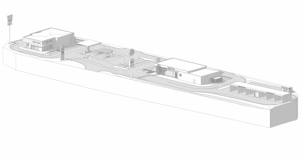Gariūnų g. 64 (degalinė, greito maisto restoranai, plovykla) (Gariūnų g. 64) - Car wash, Food services, Petrol station - visualization