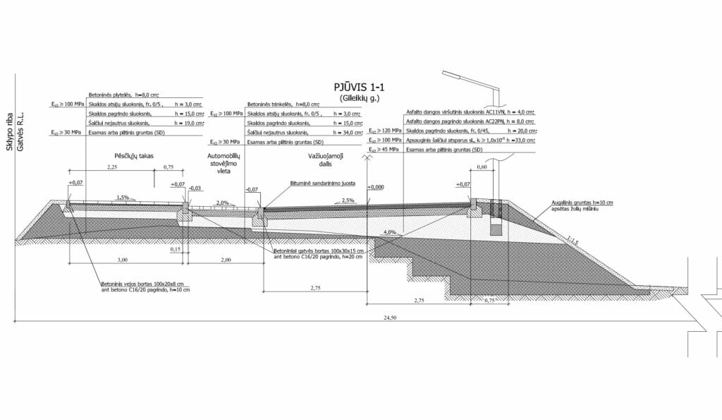 Gileikių gatvės atkarpa (Gileikių g.) - Tänav - visuaalne