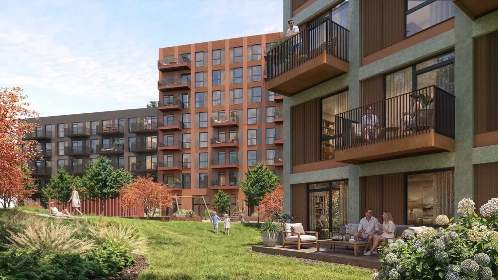 Migdolų namai (Justiniškių g. 134) - Korterelamu - visuaalne