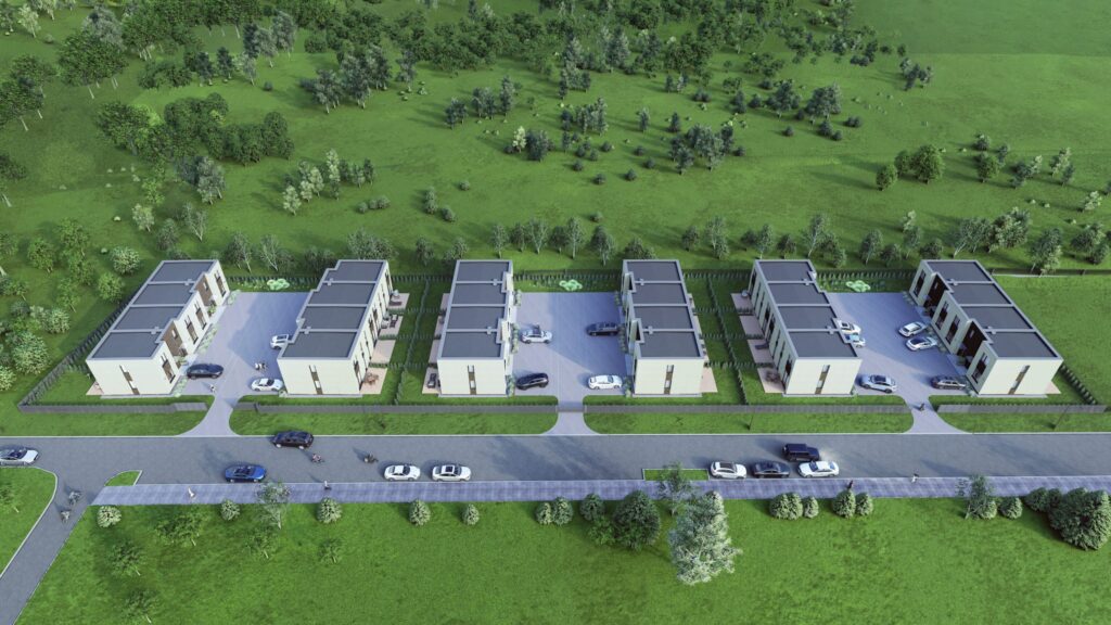 Pretorijaus namai 1 etapas (M. Pretorijaus g. 26, 28, 30, 32) - Row housing - visualization