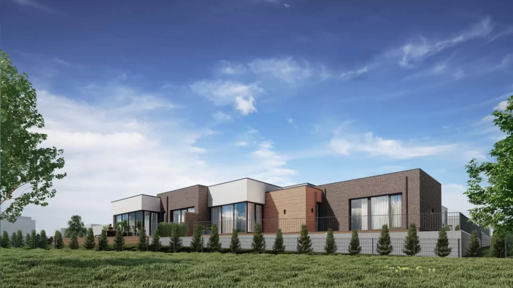 Riedulių namai (Riedulių g. 2, 4, 6, 8, 10) - Row housing - visualization