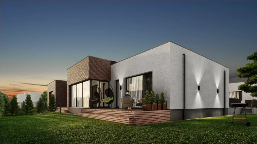 Riedulių namai (Riedulių g. 2, 4, 6, 8, 10) - Row housing - visualization