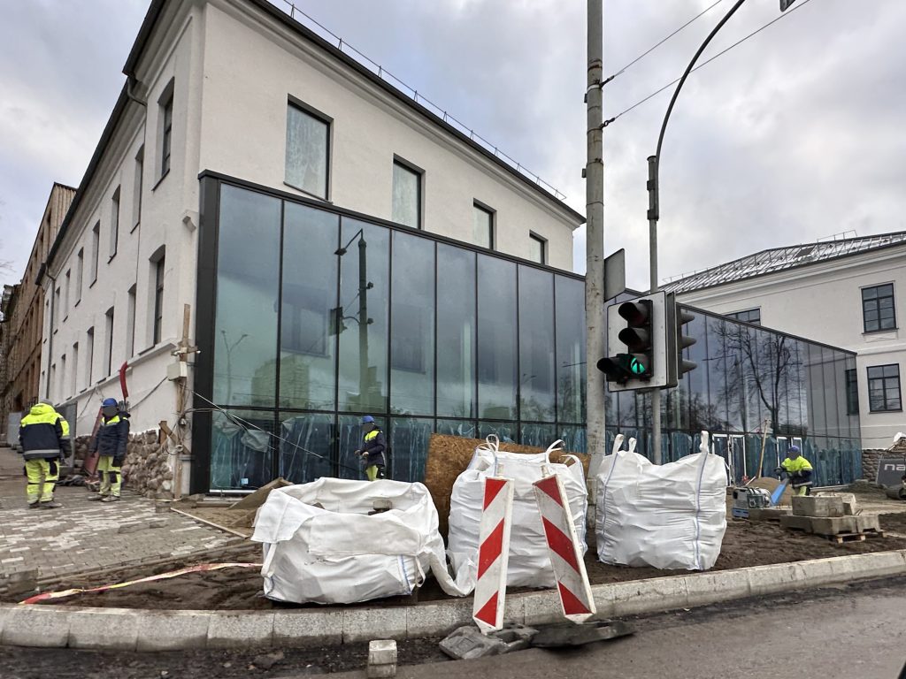 J. Tumo-Vaižganto g., A. Goštauto g., Vasario 16-osios g. (J. Tumo-Vaižganto g., A. Goštauto g., Vasario 16-osios g.) - Jalgrattatee, Tänav - ehituse fotod