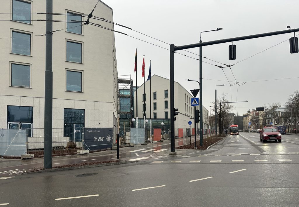 J. Tumo-Vaižganto g., A. Goštauto g., Vasario 16-osios g. (J. Tumo-Vaižganto g., A. Goštauto g., Vasario 16-osios g.) - Jalgrattatee, Tänav - ehituse fotod