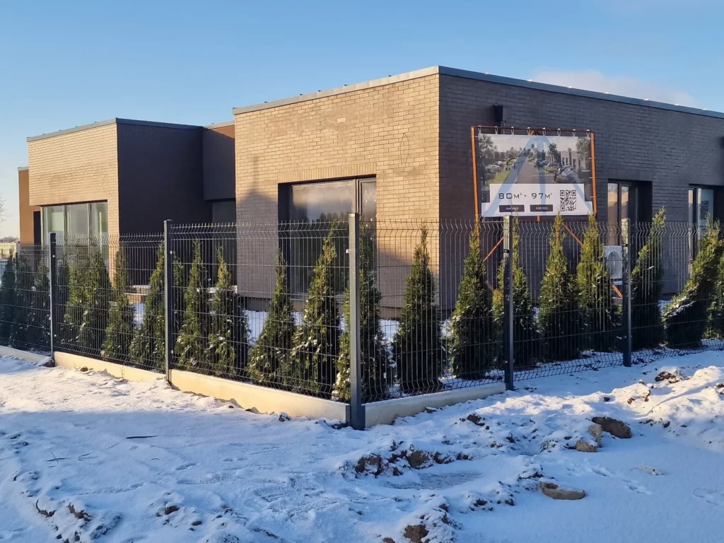 Riedulių namai (Riedulių g. 2, 4, 6, 8, 10) - Row housing - construction photos