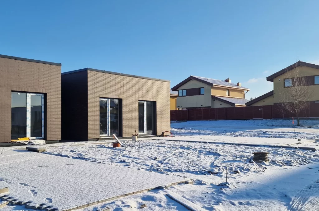 Riedulių namai (Riedulių g. 2, 4, 6, 8, 10) - Row housing - construction photos