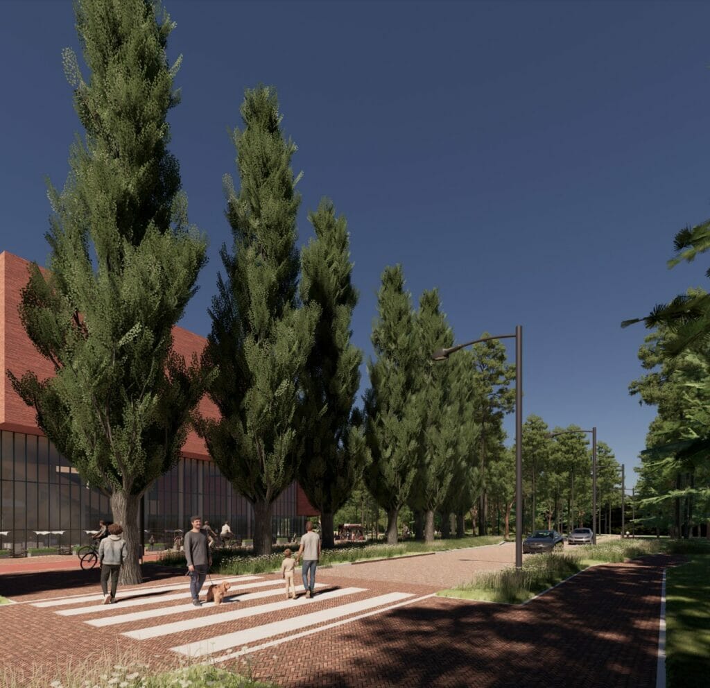 Tunelis po Geležinio vilko g., Gerosios vilties g. ir M. K. Čiurlionio g. atkarpų rekonstrukcija ( Geležinio vilko g., Gerosios vilties g.) - Bike path, Street - visualization