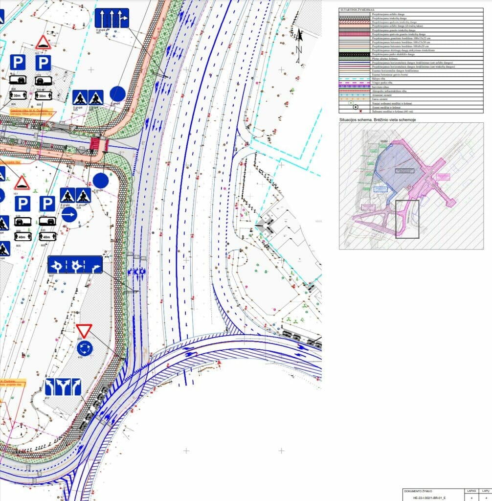 Tunelis po Geležinio vilko g., Gerosios vilties g. ir M. K. Čiurlionio g. atkarpų rekonstrukcija ( Geležinio vilko g., Gerosios vilties g.) - Bike path, Street - visualization