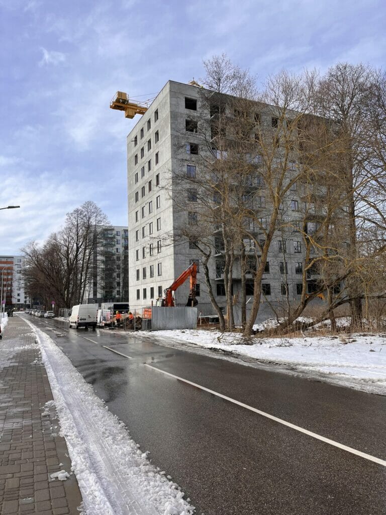 Mimosa (Akāciju iela 2F) - Daugiabutis - statybų nuotraukos