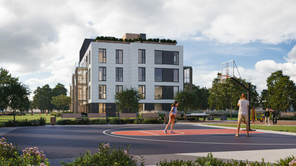 Dižozoli (Gaujas iela 118, 120, Mārupe) - Daugiabutis - vizualizacija