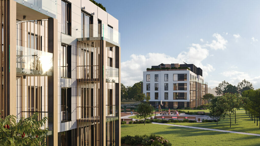 Dižozoli (Gaujas iela 118, 120, Mārupe) - Daugiabutis - vizualizacija