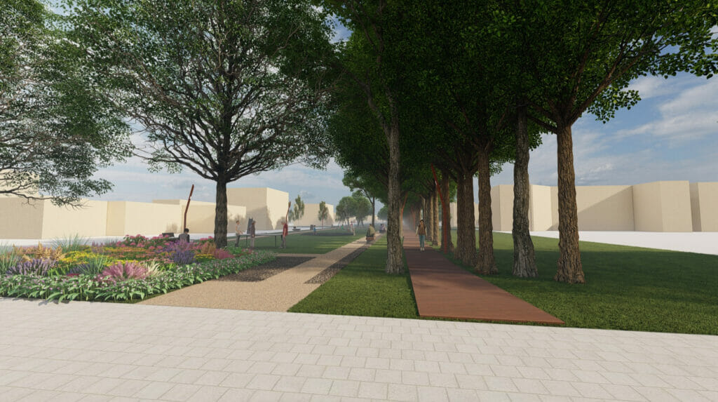 Liepų alėja tarp Vyčio Kryžiaus gatvės ir Garliavos plento (Vyčio Kryžiaus g.,Garliavos pl.) - Park - visuaalne