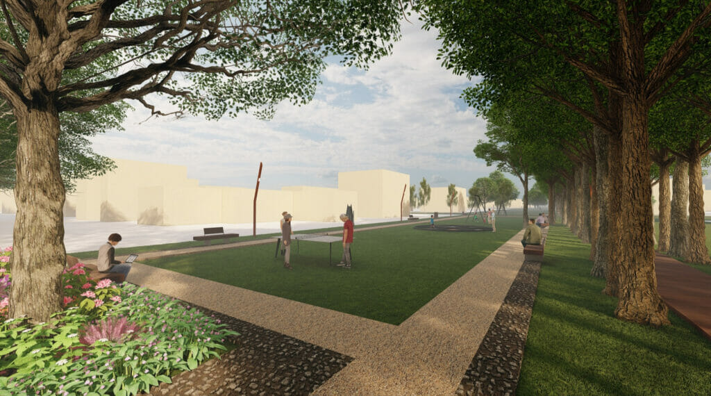 Liepų alėja tarp Vyčio Kryžiaus gatvės ir Garliavos plento (Vyčio Kryžiaus g.,Garliavos pl.) - Park - visuaalne