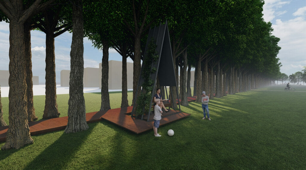 Liepų alėja tarp Vyčio Kryžiaus gatvės ir Garliavos plento (Vyčio Kryžiaus g.,Garliavos pl.) - Park - visuaalne