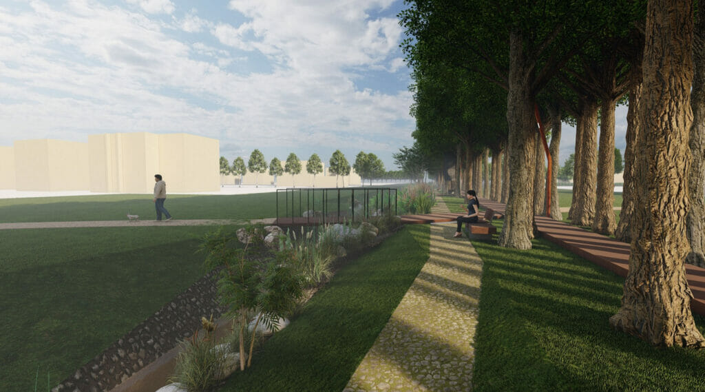 Liepų alėja tarp Vyčio Kryžiaus gatvės ir Garliavos plento (Vyčio Kryžiaus g.,Garliavos pl.) - Park - visuaalne