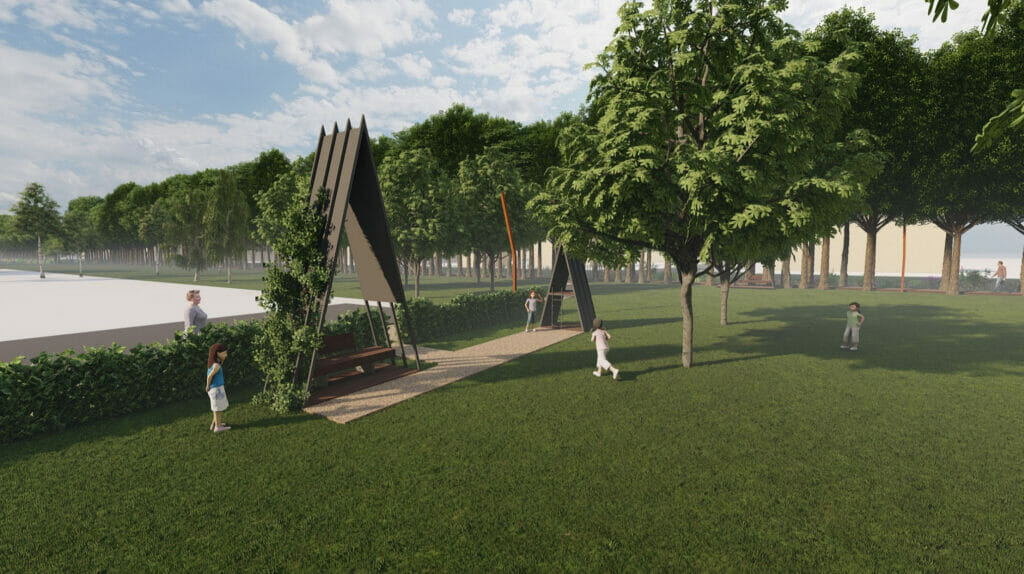 Liepų alėja tarp Vyčio Kryžiaus gatvės ir Garliavos plento (Vyčio Kryžiaus g.,Garliavos pl.) - Park - visuaalne