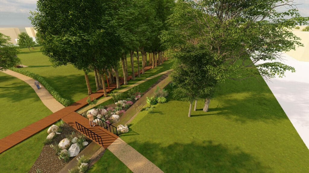 Liepų alėja tarp Vyčio Kryžiaus gatvės ir Garliavos plento (Vyčio Kryžiaus g.,Garliavos pl.) - Park - visuaalne