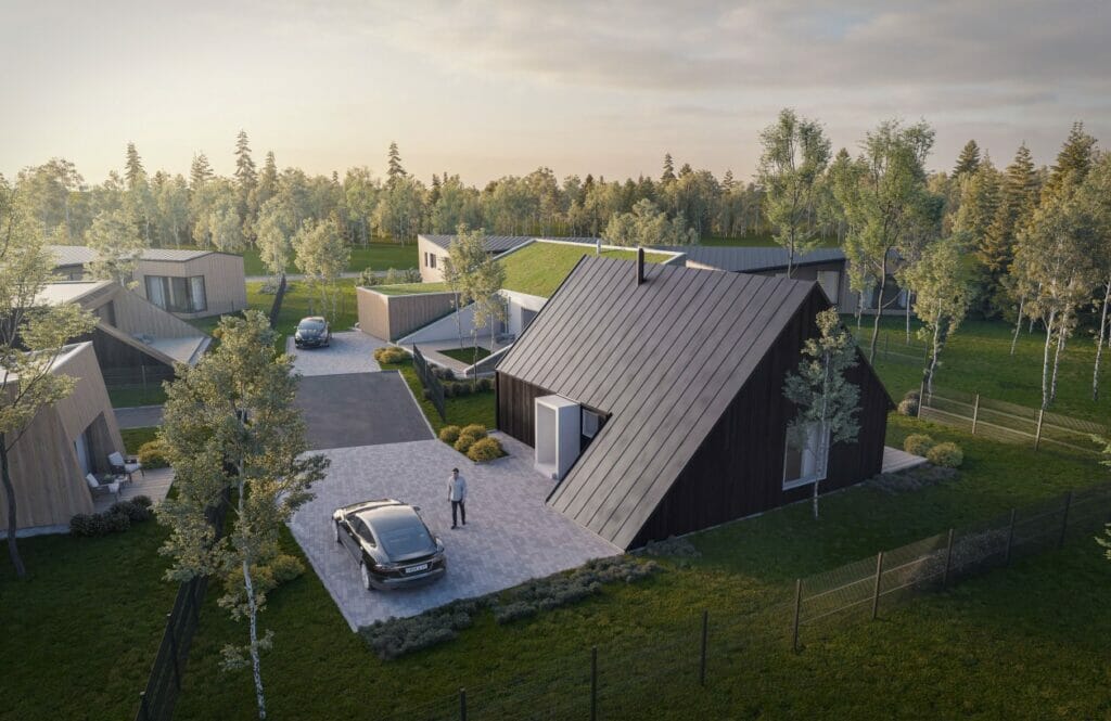 Live in wood (Šumsko g. 312, 314, 316, 318) - Private house community - visualization