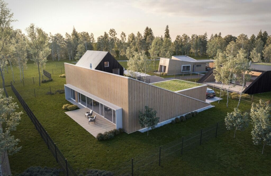 Live in wood (Šumsko g. 312, 314, 316, 318) - Private house community - visualization