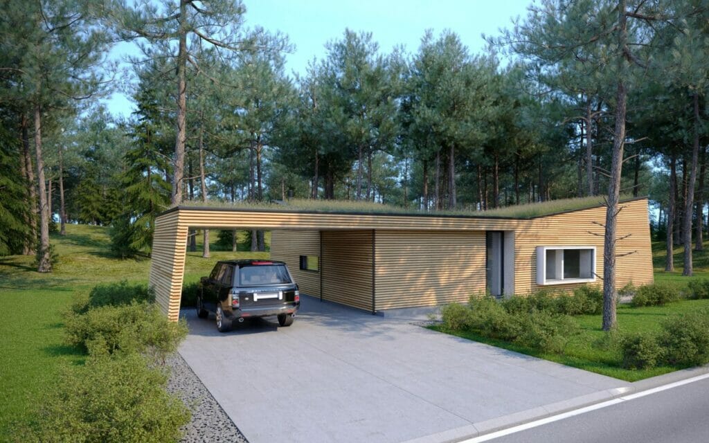 Live in wood (Šumsko g. 312, 314, 316, 318) - Private house community - visualization