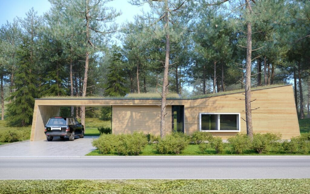 Live in wood (Šumsko g. 312, 314, 316, 318) - Private house community - visualization