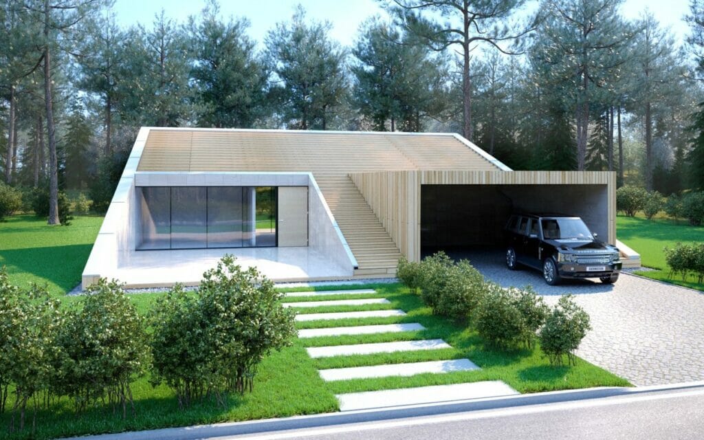 Live in wood (Šumsko g. 312, 314, 316, 318) - Private house community - visualization