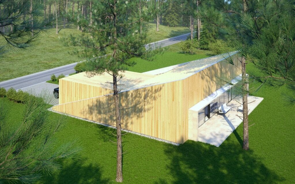 Live in wood (Šumsko g. 312, 314, 316, 318) - Private house community - visualization