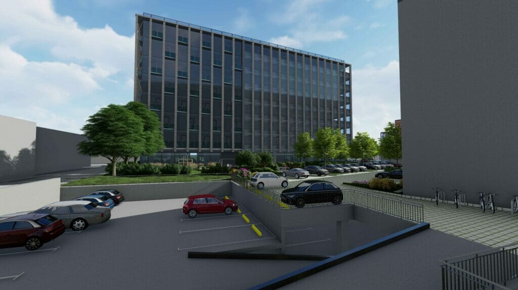 P. Lukšio g. 2 (P. Lukšio g. 2) - Hotel, Office center - visualization