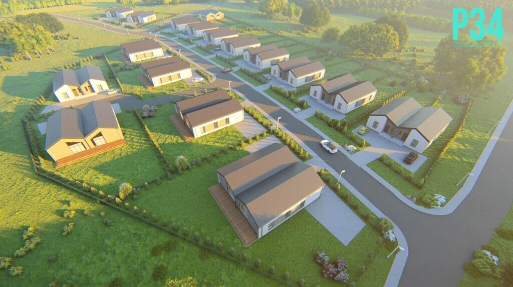 Pašilės namai (Pašilės g. 1, 3, 22, 22A, 22B, 24, 24A, 24B, 26, 26A, 26B. 28, 30, 32, 34, 38, 40, Geležių k., Zujūnų sen.) - Eramajade rajoon - visuaalne