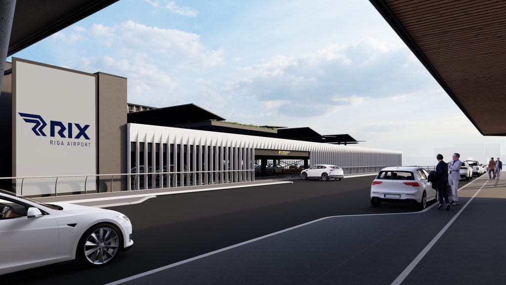 Starptautiskās lidostas "Rīga" daudzlīmeņu stāvvieta (Ziemeļu iela 18) - Parking facility - visualization