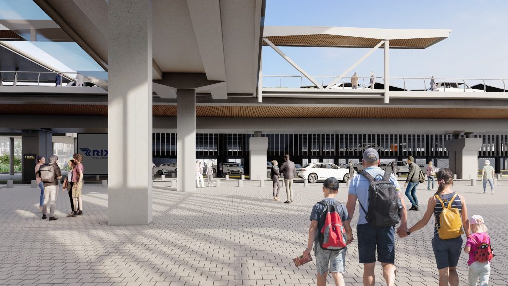 Starptautiskās lidostas "Rīga" daudzlīmeņu stāvvieta (Ziemeļu iela 18) - Parking facility - visualization