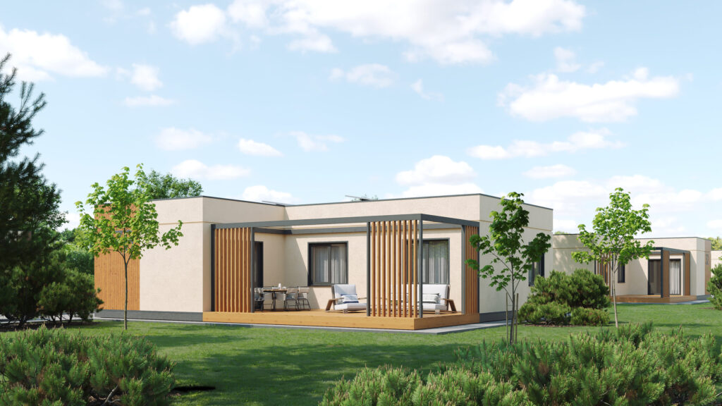 Trakų kaimynystė 1 etapas (Zubiškių g. 2 - 82) - Private house community - visualization