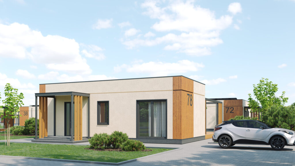 Trakų kaimynystė 1 etapas (Zubiškių g. 2 - 82) - Private house community - visualization