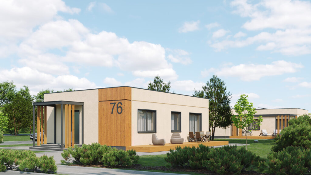 Trakų kaimynystė 1 etapas (Zubiškių g. 2 - 82) - Private house community - visualization