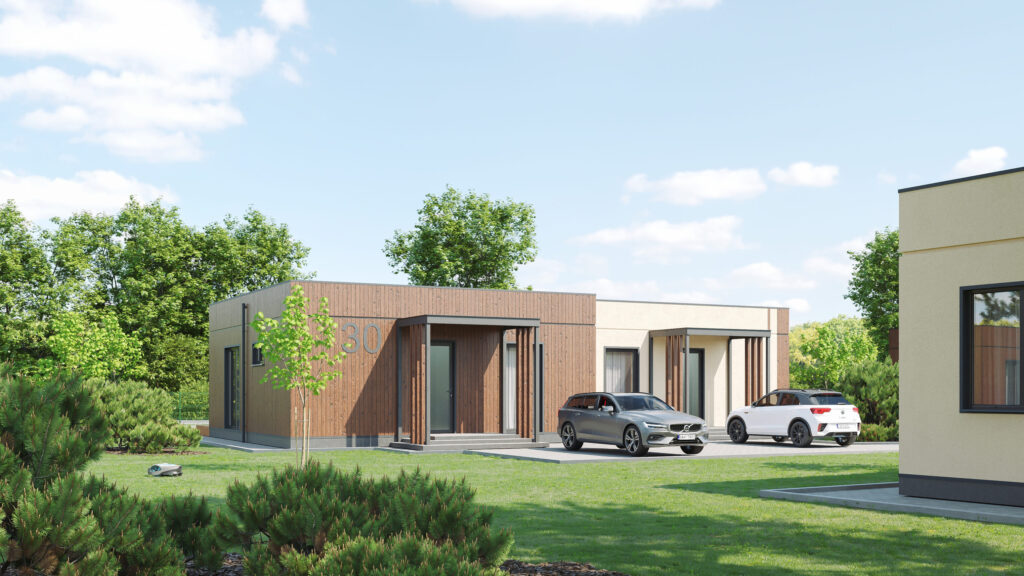 Trakų kaimynystė 1 etapas (Zubiškių g. 2 - 82) - Private house community - visualization