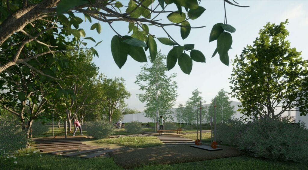 Skveras prie Varnės g. 15 (Varnės g.) - Laukums - vizualizācija