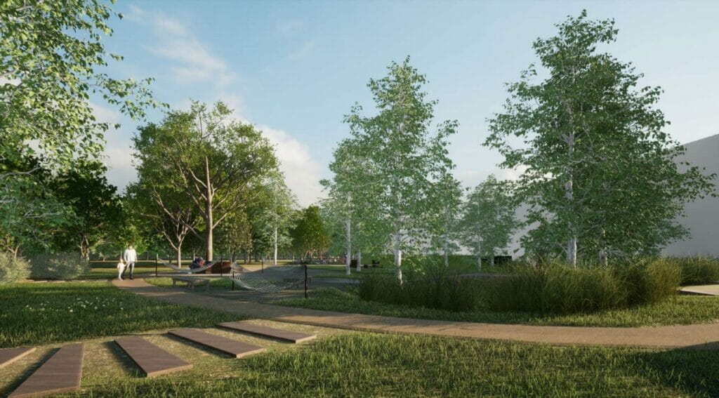 Skveras prie Varnės g. 15 (Varnės g.) - Laukums - vizualizācija