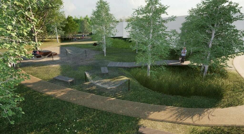 Skveras prie Varnės g. 15 (Varnės g.) - Laukums - vizualizācija