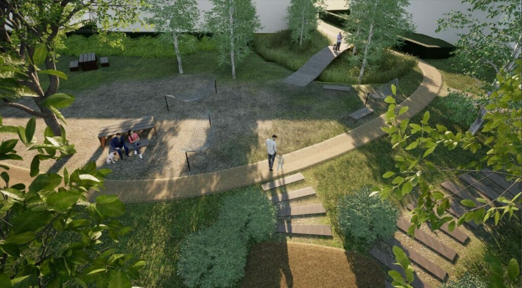 Skveras prie Varnės g. 15 (Varnės g.) - Laukums - vizualizācija