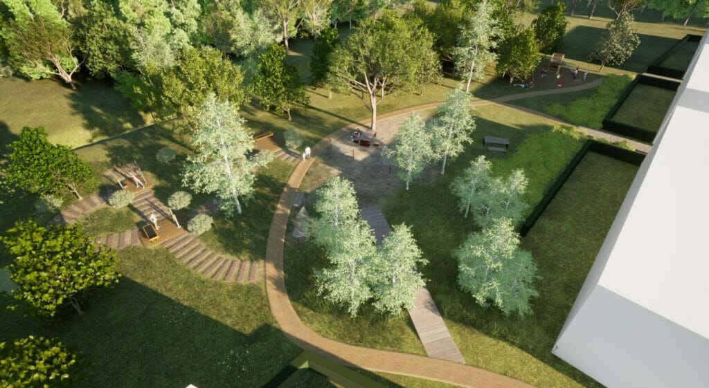 Skveras prie Varnės g. 15 (Varnės g.) - Laukums - vizualizācija