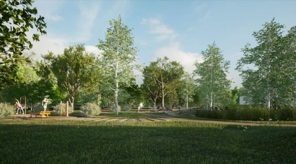 Skveras prie Varnės g. 15 (Varnės g.) - Laukums - vizualizācija