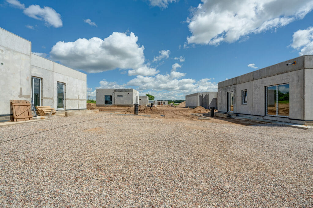 Trakų kaimynystė 1 etapas (Zubiškių g. 2 - 82) - Private house community - construction photos