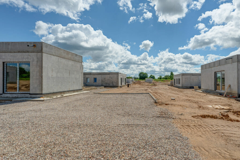 Trakų kaimynystė 1 etapas (Zubiškių g. 2 - 82) - Private house community - construction photos