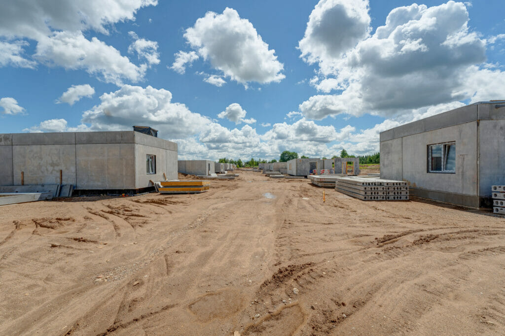 Trakų kaimynystė 1 etapas (Zubiškių g. 2 - 82) - Private house community - construction photos