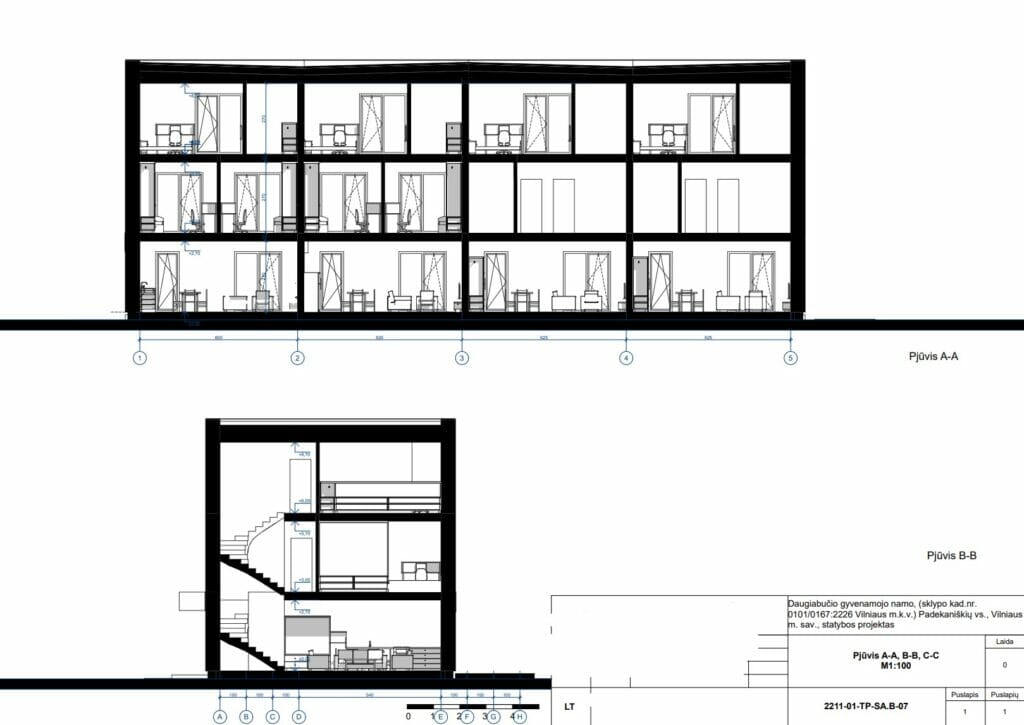Namas Padekaniškių vs. (Padekaniškių vs.) - Row housing - visualization