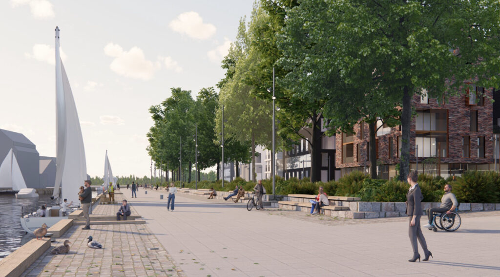 Šiaurės rago skveras (Danės g.) - Park, Kõnnitee, Promenaad - visuaalne