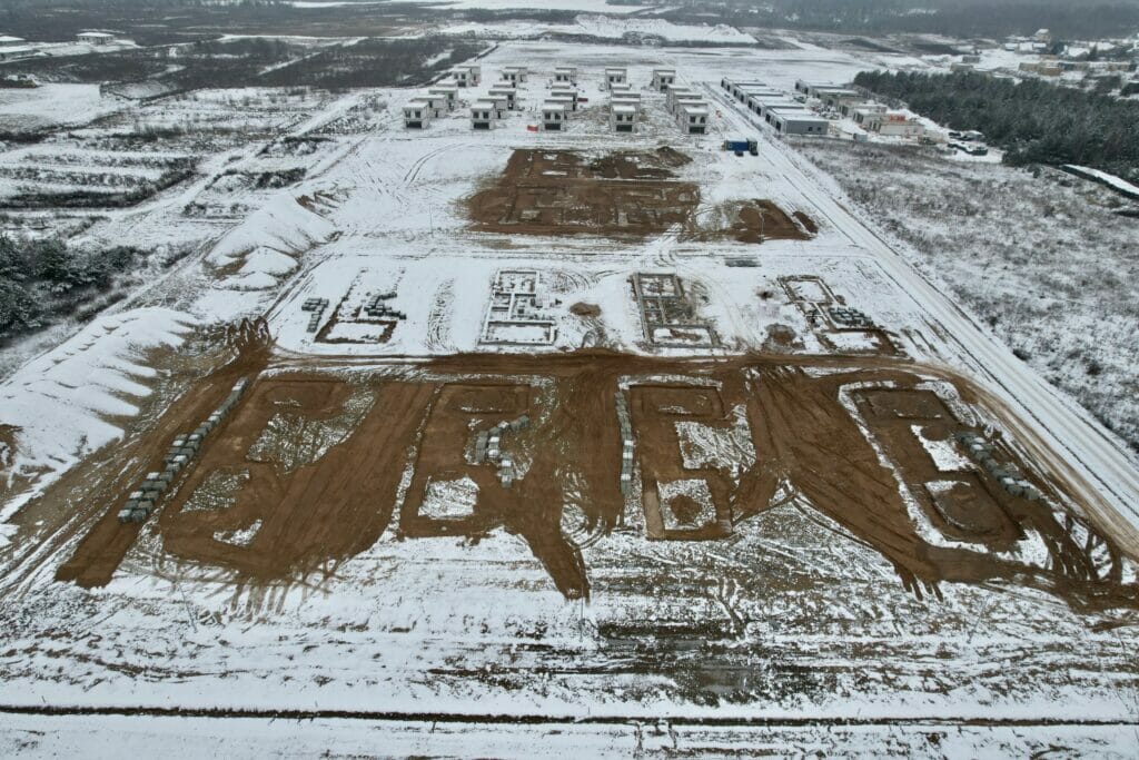 Vingiai 2 etapas (Grinapolio g. 32, 34, 36, 38, 40, 42, 44, 46, 48, 50) - Row housing - construction photos