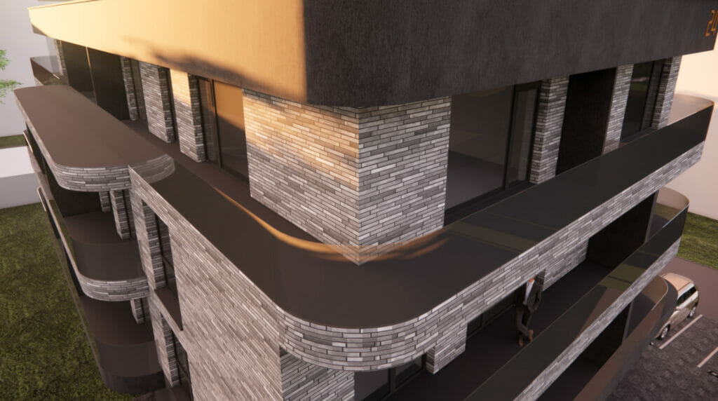 SG24 (Studentų g. 24) - Daugiabutis - vizualizacija