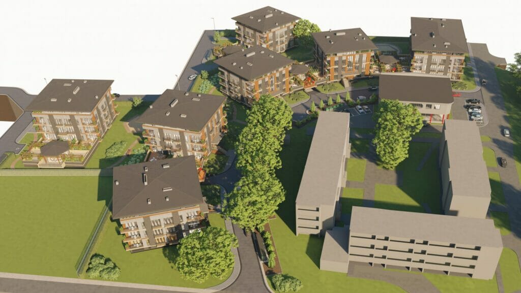 Apiņi (Apiņu iela 7, Krustkalni, Ķekavas pag.) - Multi apartment - visualization