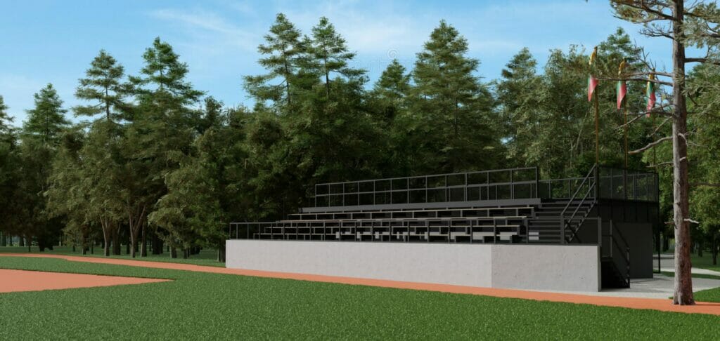 Beisbolo aikštynas Jomanto parke (Baltupio g. 69) - Sports arena - visualization